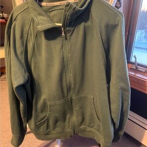 Green Full-Zip Hoodie Jacket